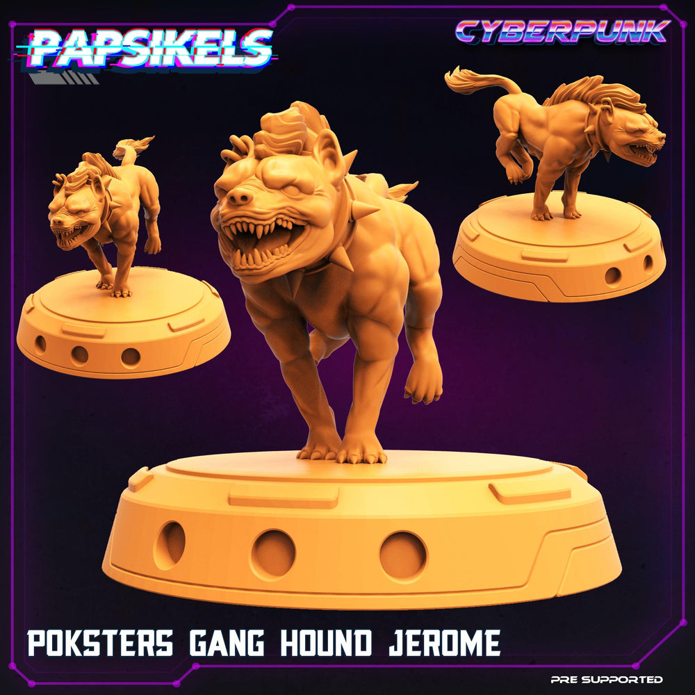 3D Printed Papsikels Cyberpunk The Corpo World Poksters Gang Hound Set - 28mm 32mm (Online Only)