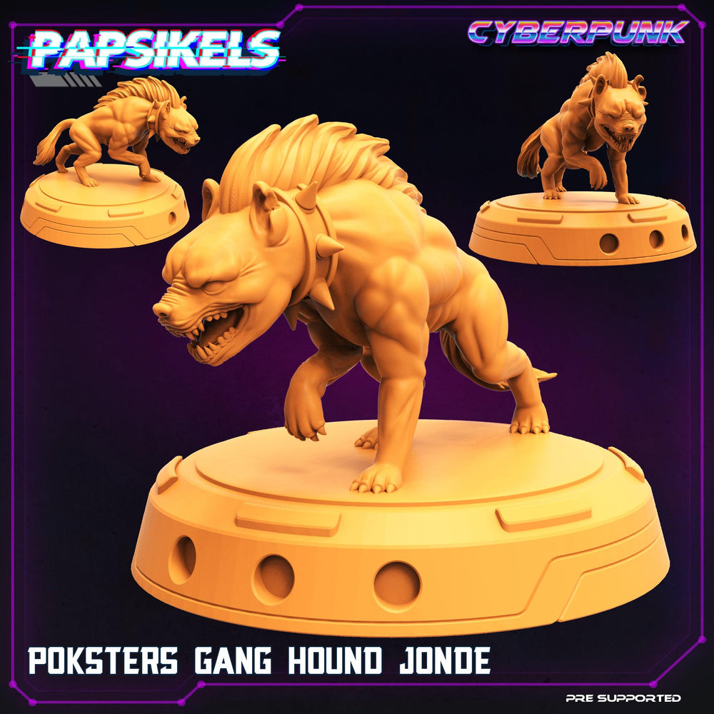 3D Printed Papsikels Cyberpunk The Corpo World Poksters Gang Hound Set - 28mm 32mm (Online Only)