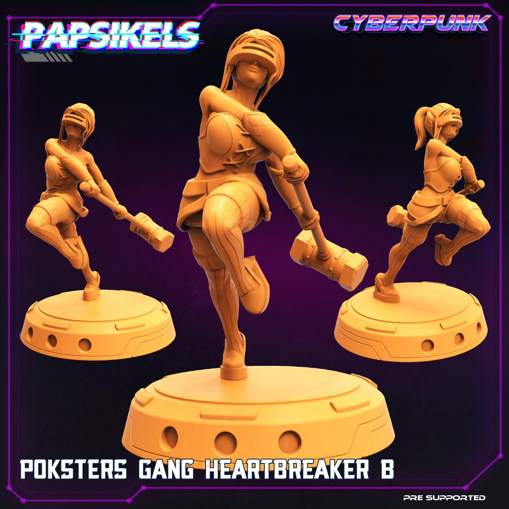 3D Printed Papsikels Cyberpunk The Corpo World Poksters Gang Set - 28mm 32mm (Online Only)