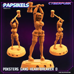 3D Printed Papsikels Cyberpunk The Corpo World Poksters Gang Set - 28mm 32mm (Online Only)
