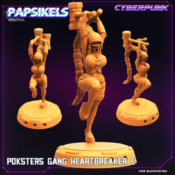 3D Printed Papsikels Cyberpunk The Corpo World Poksters Gang Set - 28mm 32mm (Online Only)
