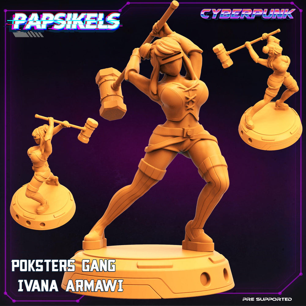 3D Printed Papsikels Cyberpunk The Corpo World Poksters Gang Set - 28mm 32mm (Online Only)