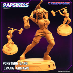 3D Printed Papsikels Cyberpunk The Corpo World Poksters Gang Set - 28mm 32mm (Online Only)