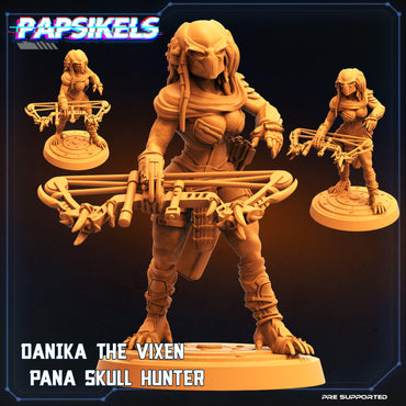 3D Printed Papsikels Cyberpunk Vixen Pana Skull Hunter Danika - 28mm 32mm (Online Only)