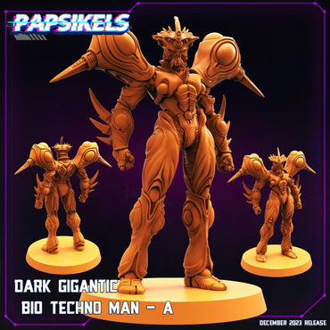 3D Printed Papsikels Dark Gigantic Bio Techno Man A 28mm 32mm (Online Only)