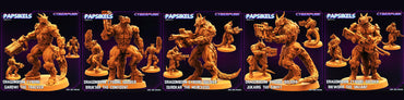 3D Printed Papsikels - Dragonborn Cyborg Set - 28mm 32mm (Online Only)
