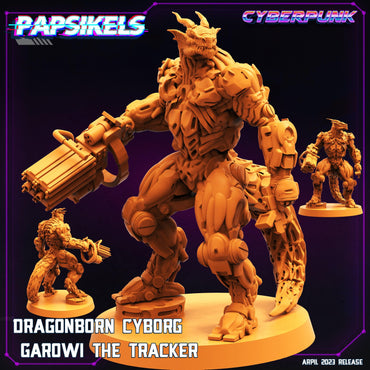 3D Printed Papsikels - Dragonborn Cyborg Set - 28mm 32mm (Online Only)
