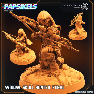 3D Printed Papsikels Feral Widow Skull Hunter Set 28mm 32mm (Online Only)