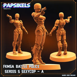 3D Printed Papsikels - Fkmsa Battle Police Series 5 Sexycop Set - 28mm 32mm (Online Only)