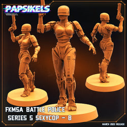 3D Printed Papsikels - Fkmsa Battle Police Series 5 Sexycop Set - 28mm 32mm (Online Only)