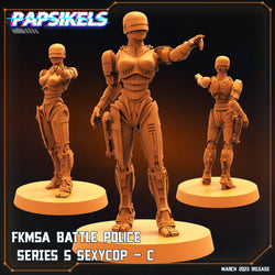 3D Printed Papsikels - Fkmsa Battle Police Series 5 Sexycop Set - 28mm 32mm (Online Only)