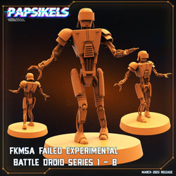 3D Printed Papsikels - Fkmsa Failed Experimental Battle Droid Set - 28mm 32mm (Online Only)