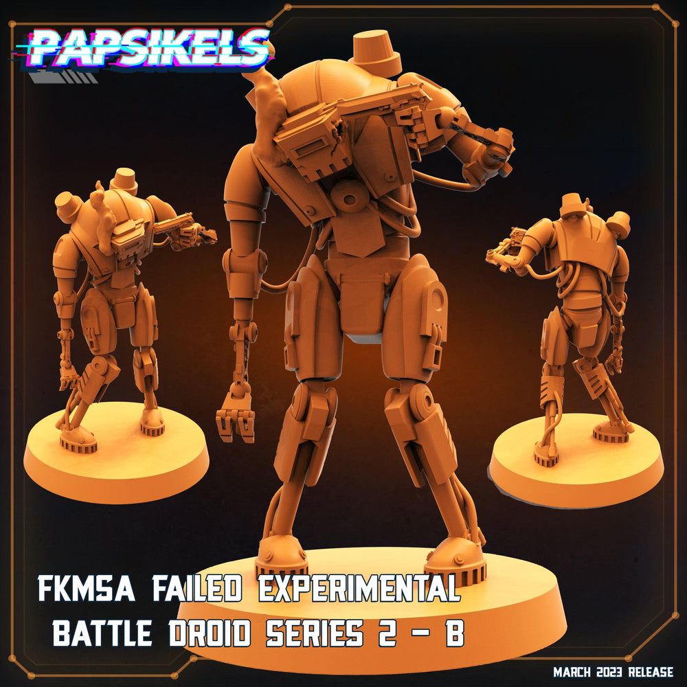 3D Printed Papsikels - Fkmsa Failed Experimental Battle Droid Set - 28mm 32mm (Online Only)