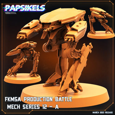 3D Printed Papsikels - Fkmsa Production Battle Mech Series 12 Set - 28mm 32mm (Online Only)