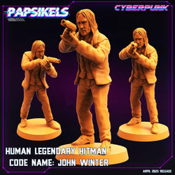 3D Printed Papsikels - Human Gunslinger Set - 28mm 32mm (Online Only)