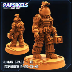 3D Printed Papsikels Human Space Explorer Set Aliens vs Humans Part 2 28mm 32mm (Online Only)