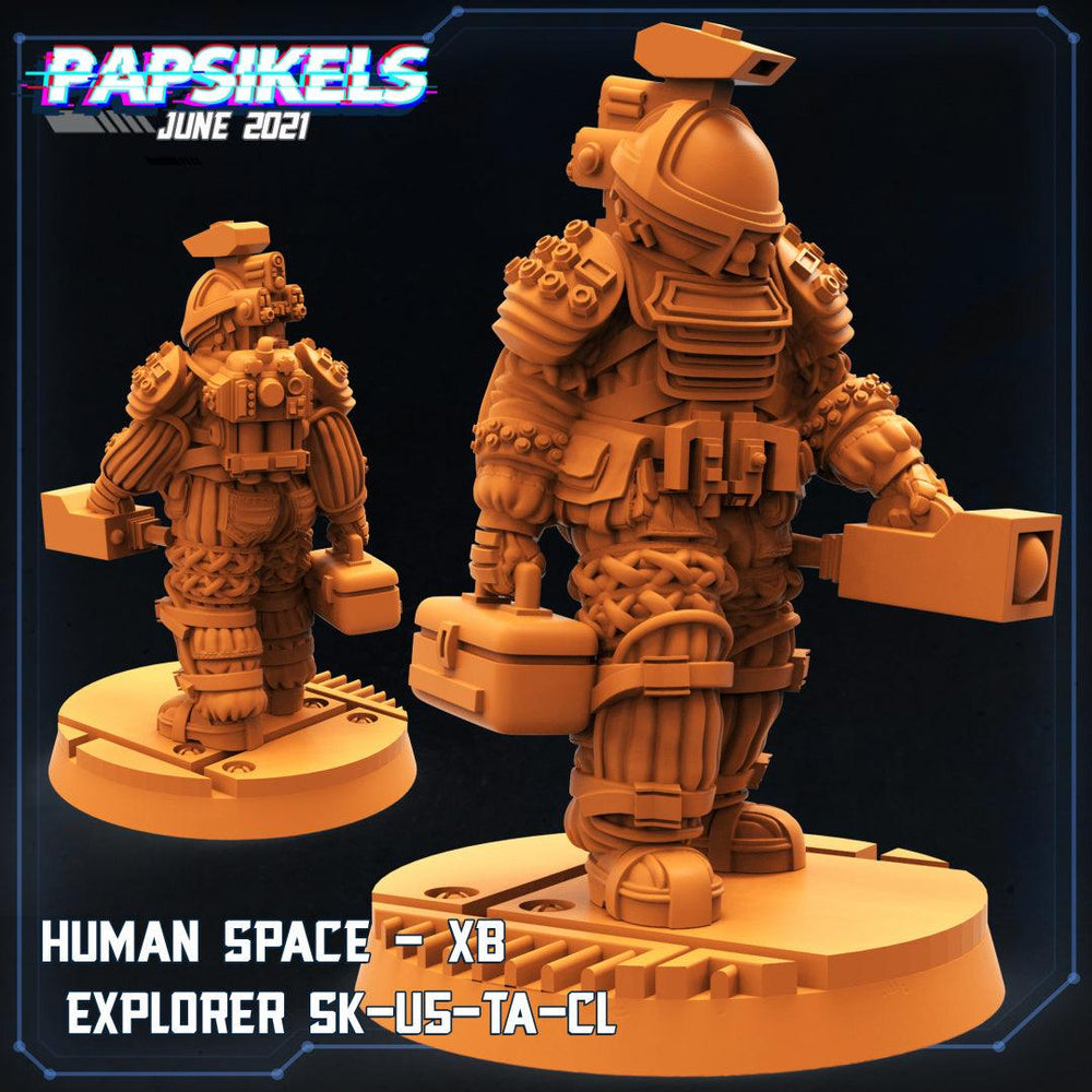 3D Printed Papsikels Human Space Explorer Set Aliens vs Humans Part 2 28mm 32mm (Online Only)