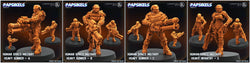 3D Printed Papsikels Human Space Military Heavy Gunners Set 28mm 32mm (Online Only)