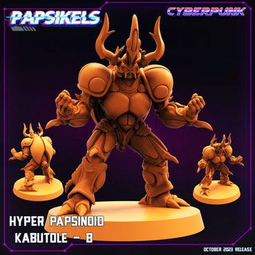 3D Printed Papsikels Hyper Papsinoid Kabutole B Hyper Papsinoid Kabutole Set 28mm 32mm (Online Only)