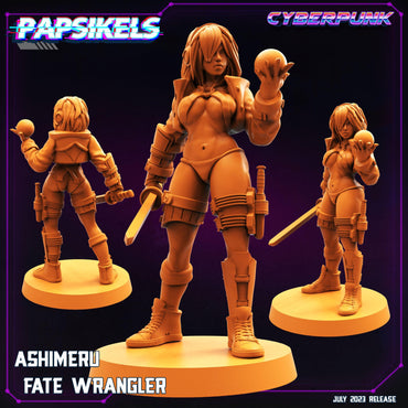 3D Printed Papsikels July 2023 - Cyberpunk Ashimeru Fate Wrangler 28mm 32mm (Online Only)