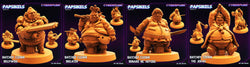 3D Printed Papsikels July 2023 - Cyberpunk Batchoy Clown Set 28mm 32mm (Online Only)