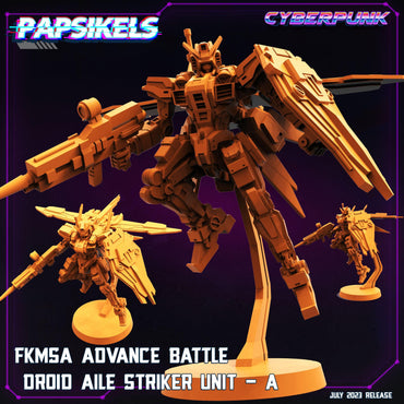 3D Printed Papsikels July 2023 - Cyberpunk Fkmsa Advance Battle Droid Aile Striker Unit A 28mm 32mm (Online Only)