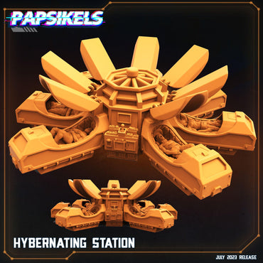 3D Printed Papsikels July 2023 - Xeno Wars Hybernating Station Set 28mm 32mm (Online Only)