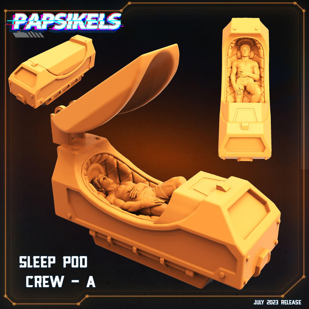 3D Printed Papsikels July 2023 - Xeno Wars Hybernating Station Set 28mm 32mm (Online Only)