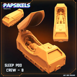 3D Printed Papsikels July 2023 - Xeno Wars Hybernating Station Set 28mm 32mm (Online Only)