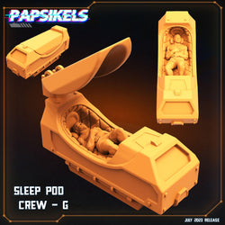 3D Printed Papsikels July 2023 - Xeno Wars Hybernating Station Set 28mm 32mm (Online Only)