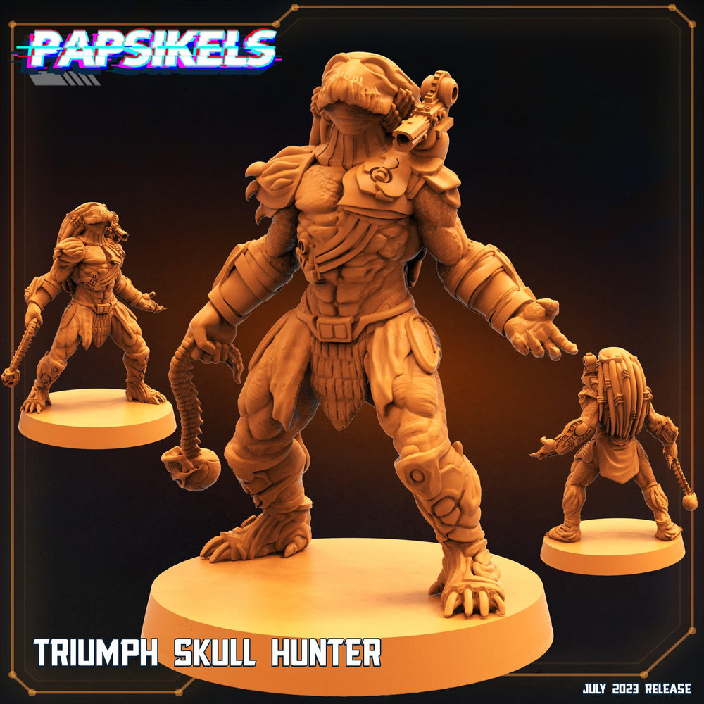 3D Printed Papsikels July 2023 - Xeno Wars Triumph Skull Hunter 28mm 32mm (Online Only)