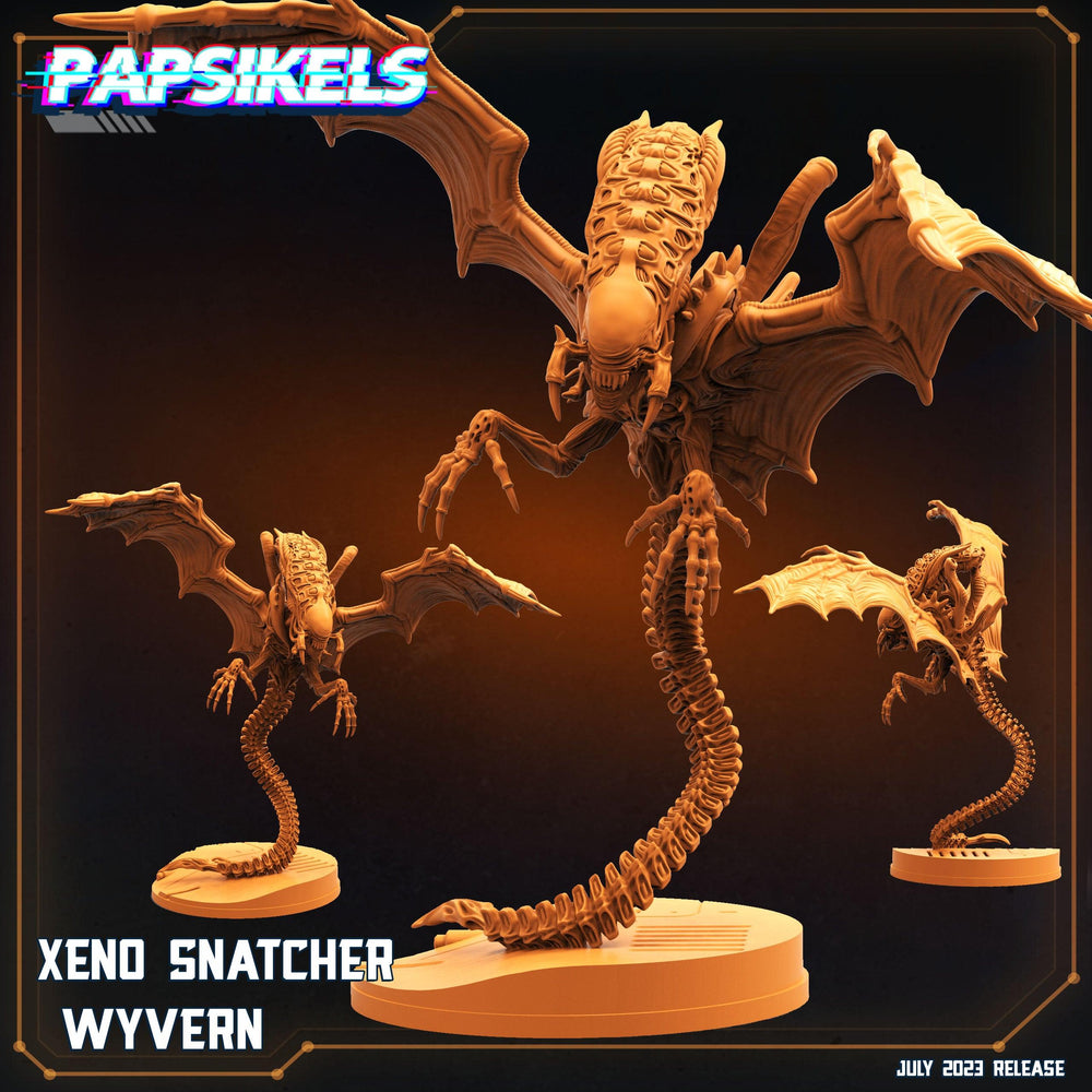 3D Printed Papsikels July 2023 - Xeno Wars Xeno Snatcher Wyvern 28mm 32mm (Online Only)