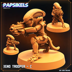 3D Printed Papsikels July 2023 - Xeno Wars Xeno Trooper Set 28mm 32mm (Online Only)