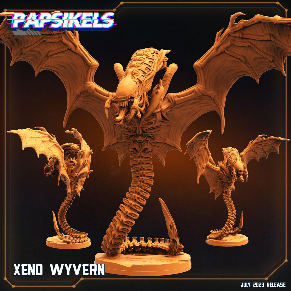 3D Printed Papsikels July 2023 - Xeno Wars Xeno Wyvern 28mm 32mm (Online Only)