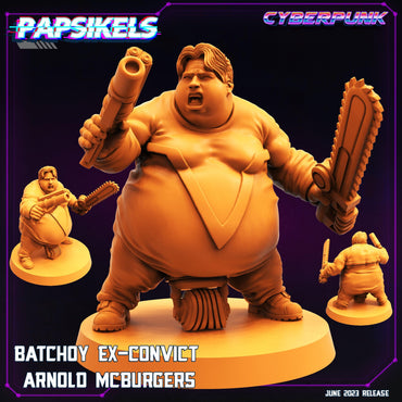 3D Printed Papsikels June 2023 Cyberpunk Batchoy Ex Convict Set 2023 28mm 32mm (Online Only)