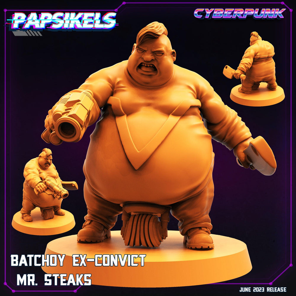 3D Printed Papsikels June 2023 Cyberpunk Batchoy Ex Convict Set 2023 28mm 32mm (Online Only)