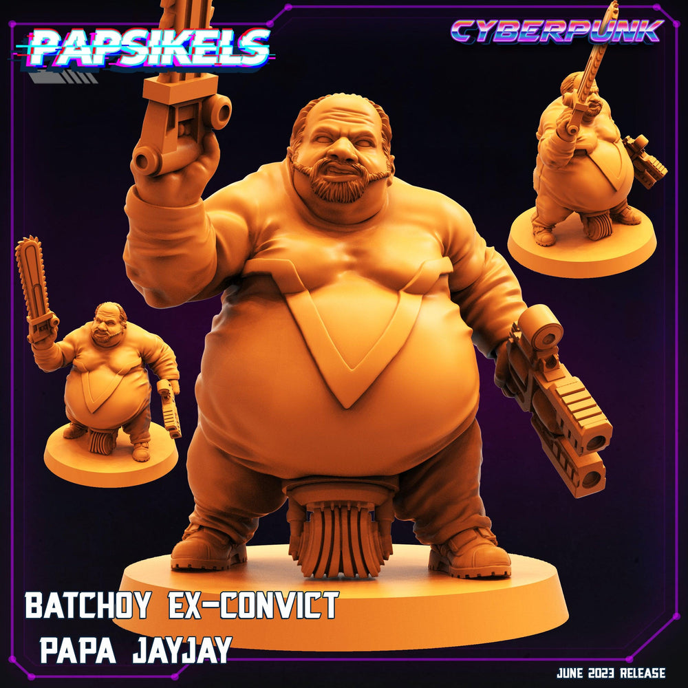 3D Printed Papsikels June 2023 Cyberpunk Batchoy Ex Convict Set 2023 28mm 32mm (Online Only)