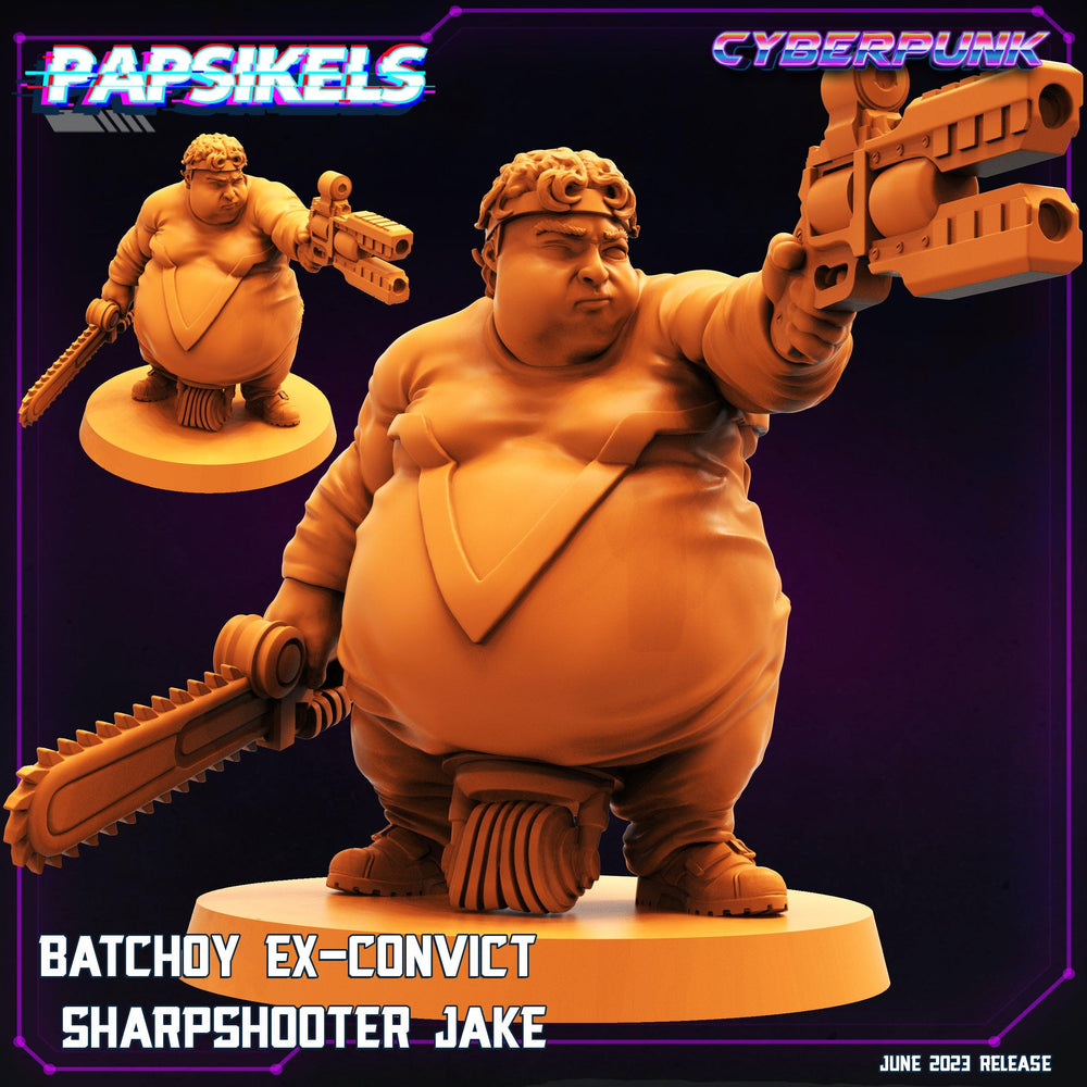 3D Printed Papsikels June 2023 Cyberpunk Batchoy Ex Convict Set 2023 28mm 32mm (Online Only)