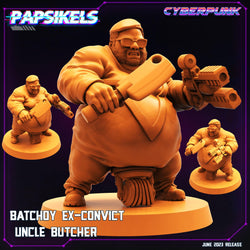 3D Printed Papsikels June 2023 Cyberpunk Batchoy Ex Convict Set 2023 28mm 32mm (Online Only)