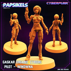 3D Printed Papsikels June 2023 Cyberpunk Gaskar Organic Cyborg Heavy Trooper Set 28mm 32mm (Online Only)