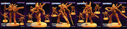 3D Printed Papsikels June 2023 Cyberpunk Waspan Organic Cyborg Trooper Set 28mm 32mm (Online Only)