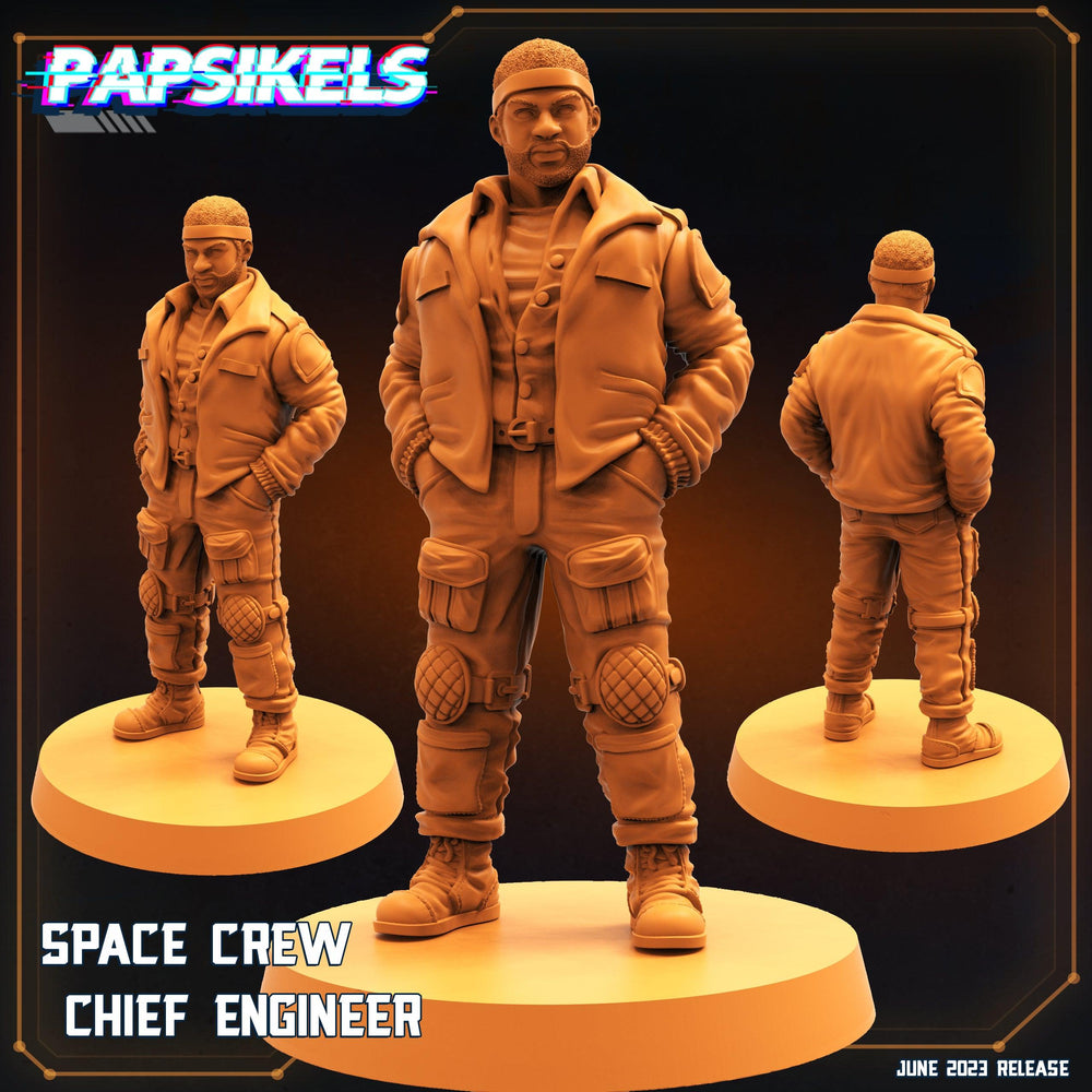 3D Printed Papsikels June 2023 Scifi - Aliens Vs Humans Part 5 Space Captain Set 28mm 32mm (Online Only)