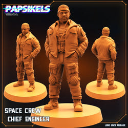 3D Printed Papsikels June 2023 Scifi - Aliens Vs Humans Part 5 Space Captain Set 28mm 32mm (Online Only)