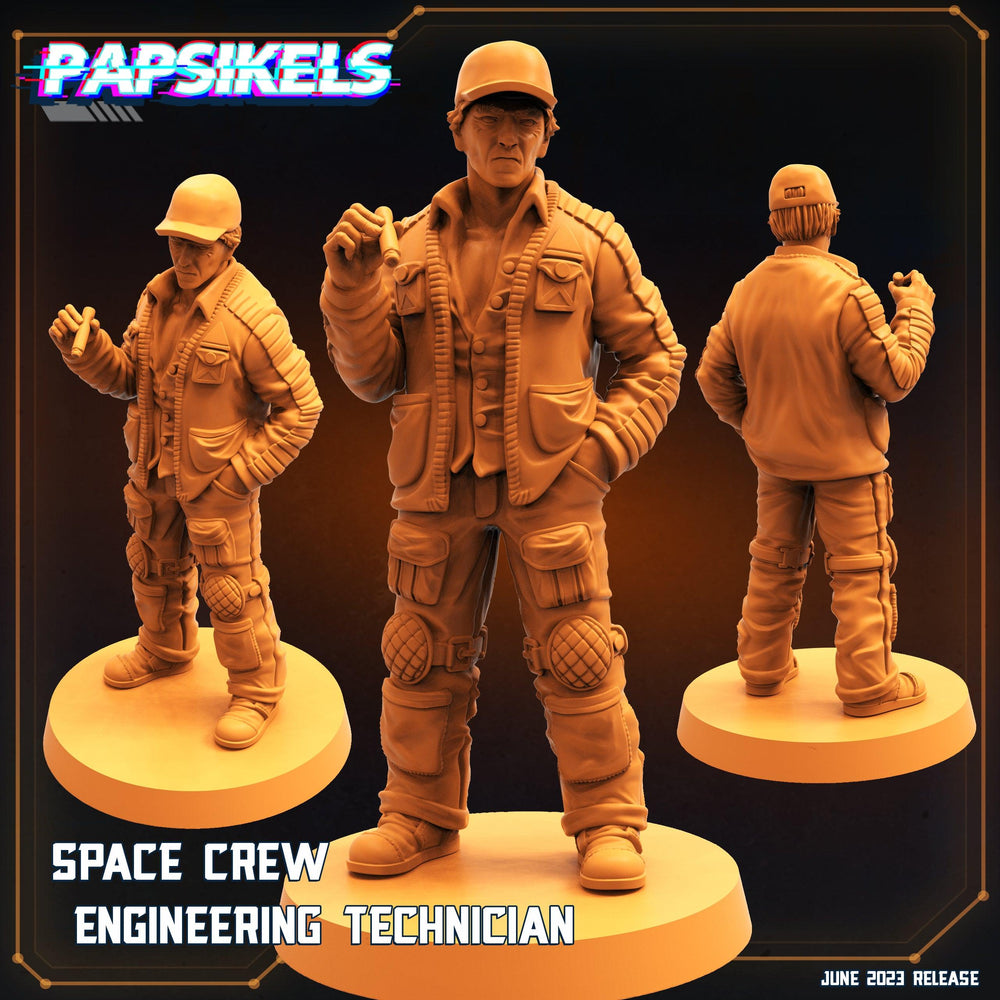 3D Printed Papsikels June 2023 Scifi - Aliens Vs Humans Part 5 Space Captain Set 28mm 32mm (Online Only)