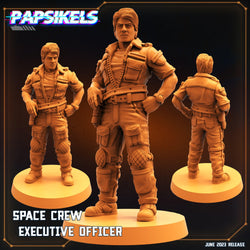 3D Printed Papsikels June 2023 Scifi - Aliens Vs Humans Part 5 Space Captain Set 28mm 32mm (Online Only)