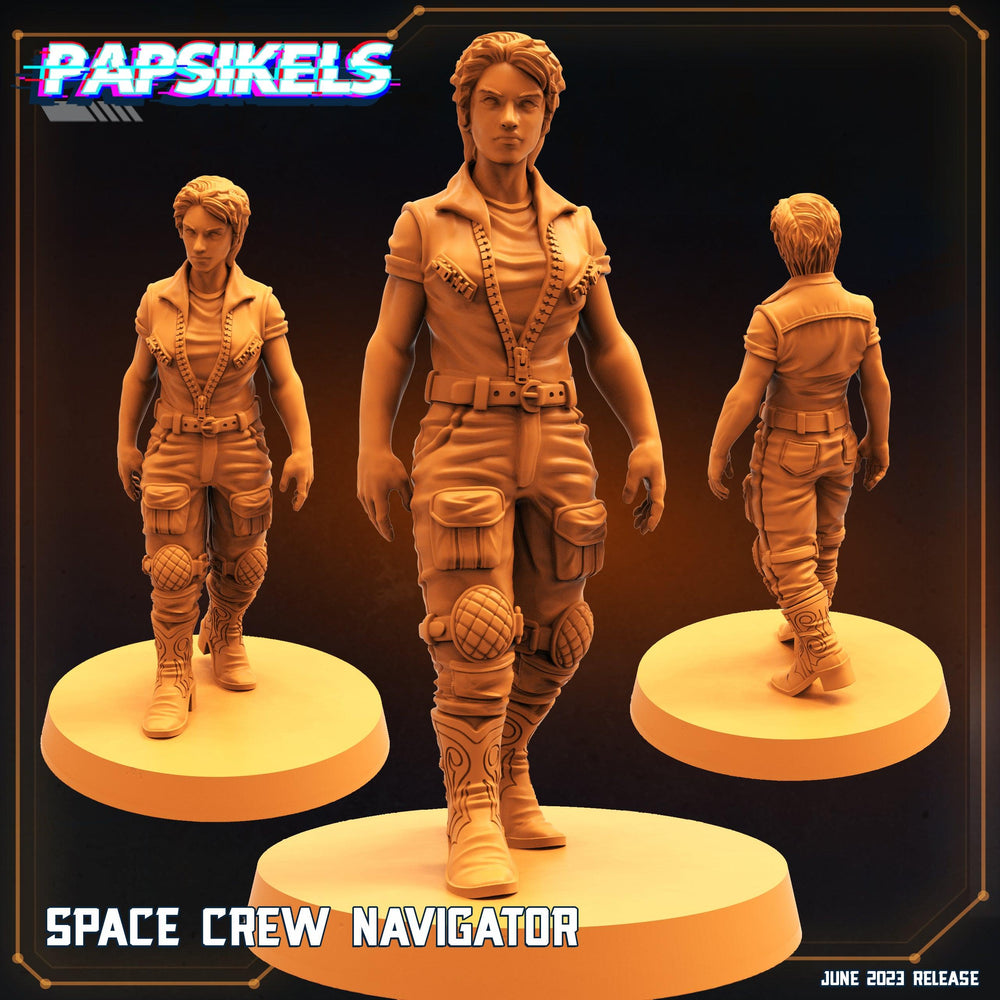 3D Printed Papsikels June 2023 Scifi - Aliens Vs Humans Part 5 Space Captain Set 28mm 32mm (Online Only)