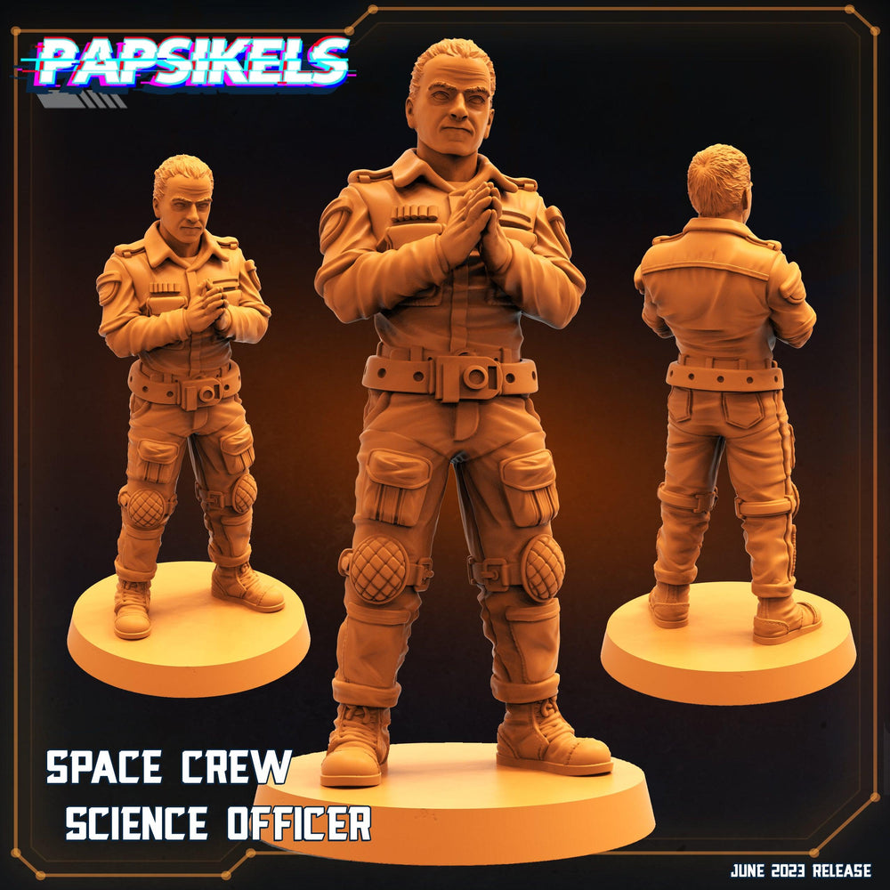 3D Printed Papsikels June 2023 Scifi - Aliens Vs Humans Part 5 Space Captain Set 28mm 32mm (Online Only)
