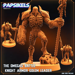 3D Printed Papsikels June 2023 Scifi - Aliens Vs Humans Part 5 The Omega Battle Knight Armor Golem Set 28mm 32mm (Online Only)