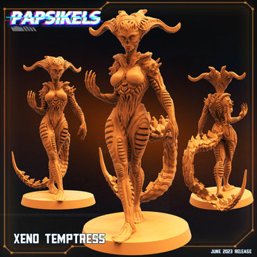 3D Printed Papsikels June 2023 Scifi - Aliens Vs Humans Part 5 Xeno Temptress 28mm 32mm (Online Only)