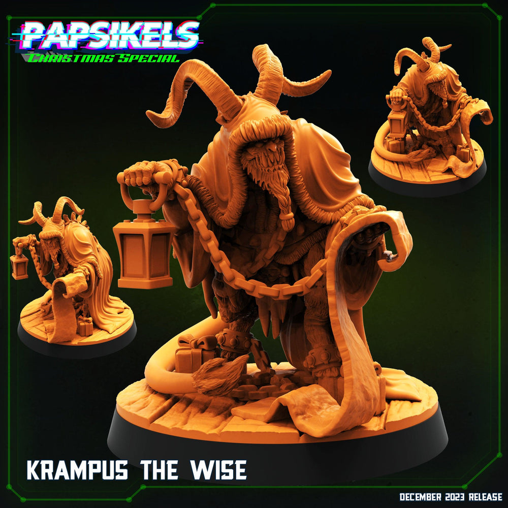 3D Printed Papsikels Krampus The Wise 28mm 32mm (Online Only)